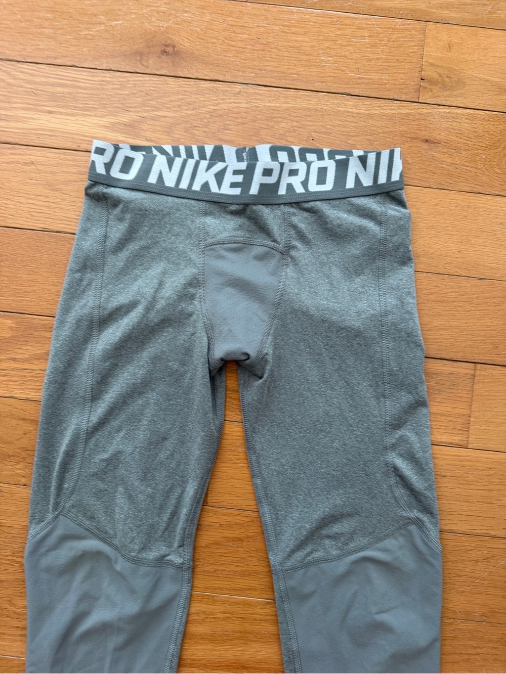 Nike Pro Boys Compression Gray Training Tights Size M - Picture 3 of 8